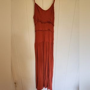NWT Glamaker Rust Boho Maxi Dress